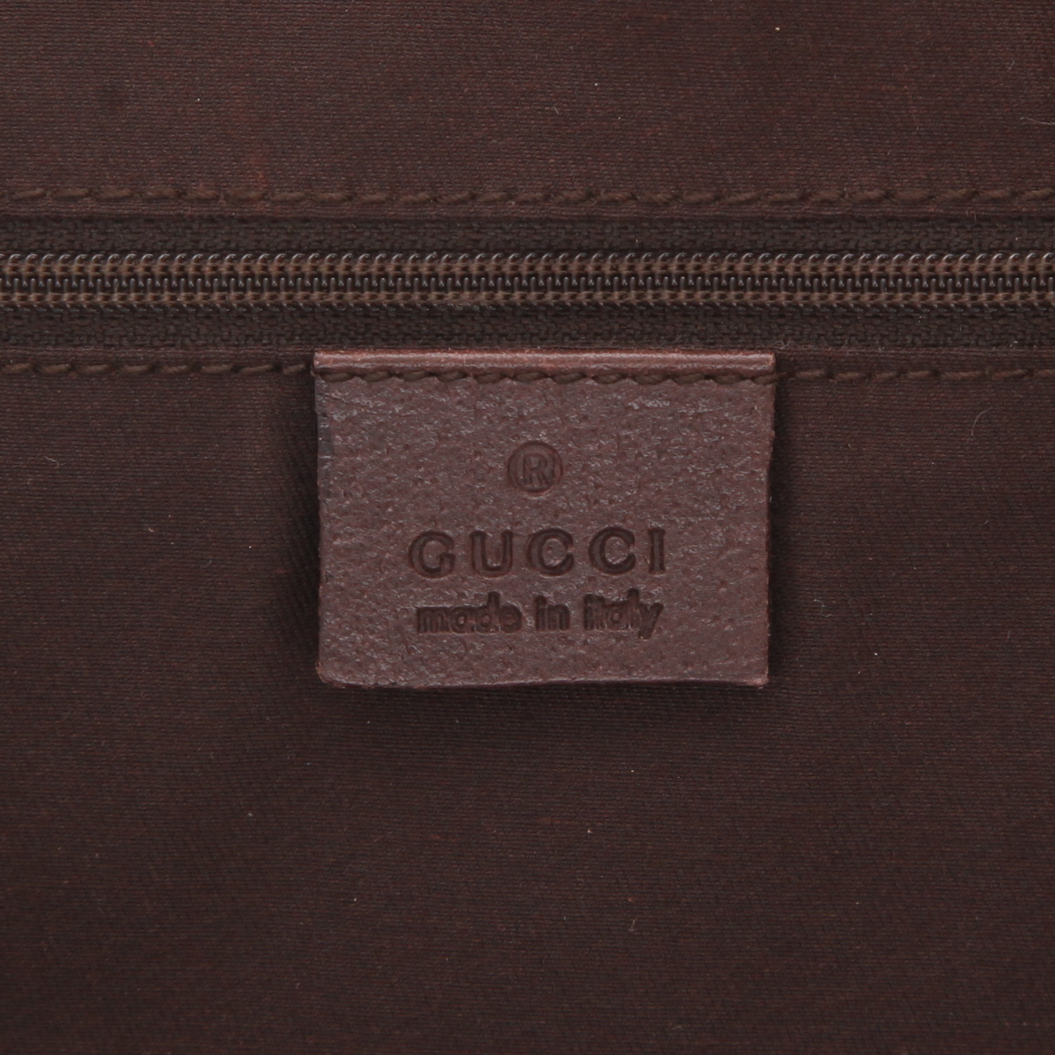 Sac à main Gucci  Abbey en toile sûpreme GG beige et cuir marron - Detail D2
