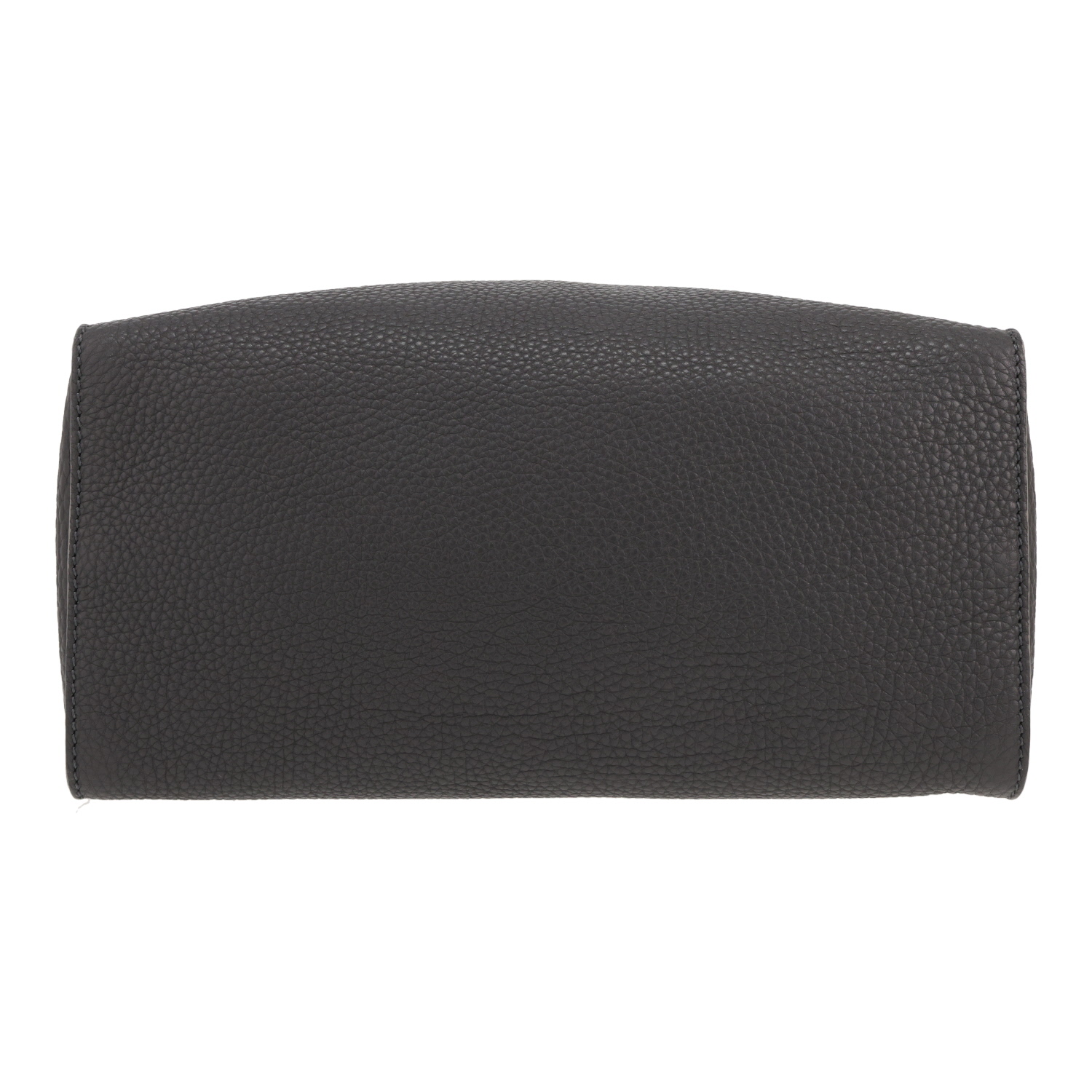 Bolso de mano Fendi  Selleria Lei Boston en cuero granulado gris - Detail D1