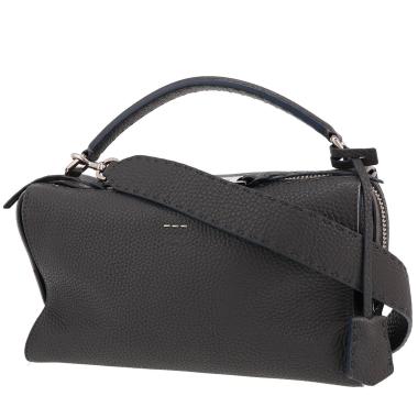 Fendi  Selleria Lei Boston handbag  in grey grained leather