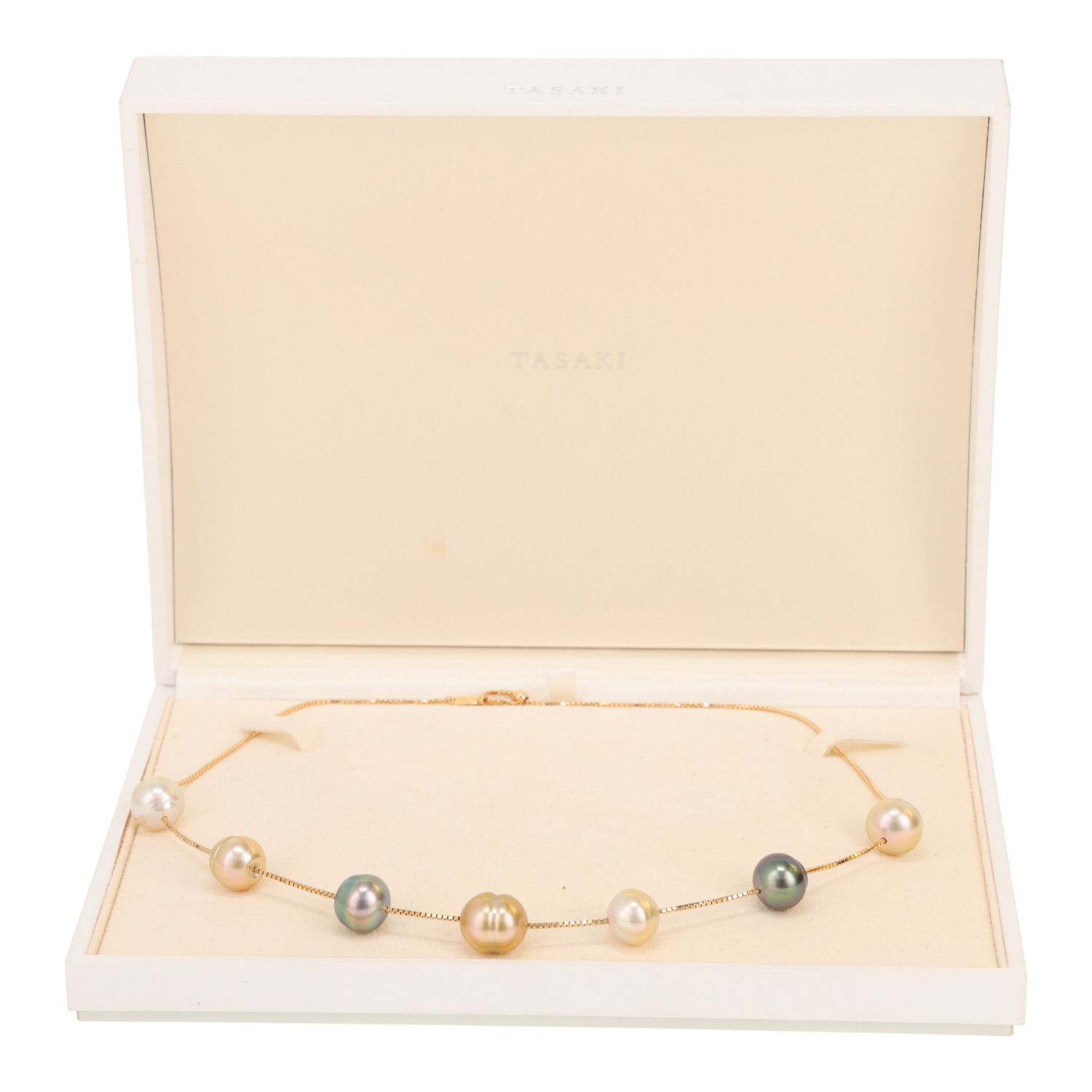 Collar Tasaki  de oro amarillo y perlas cultivadas - Detail D2