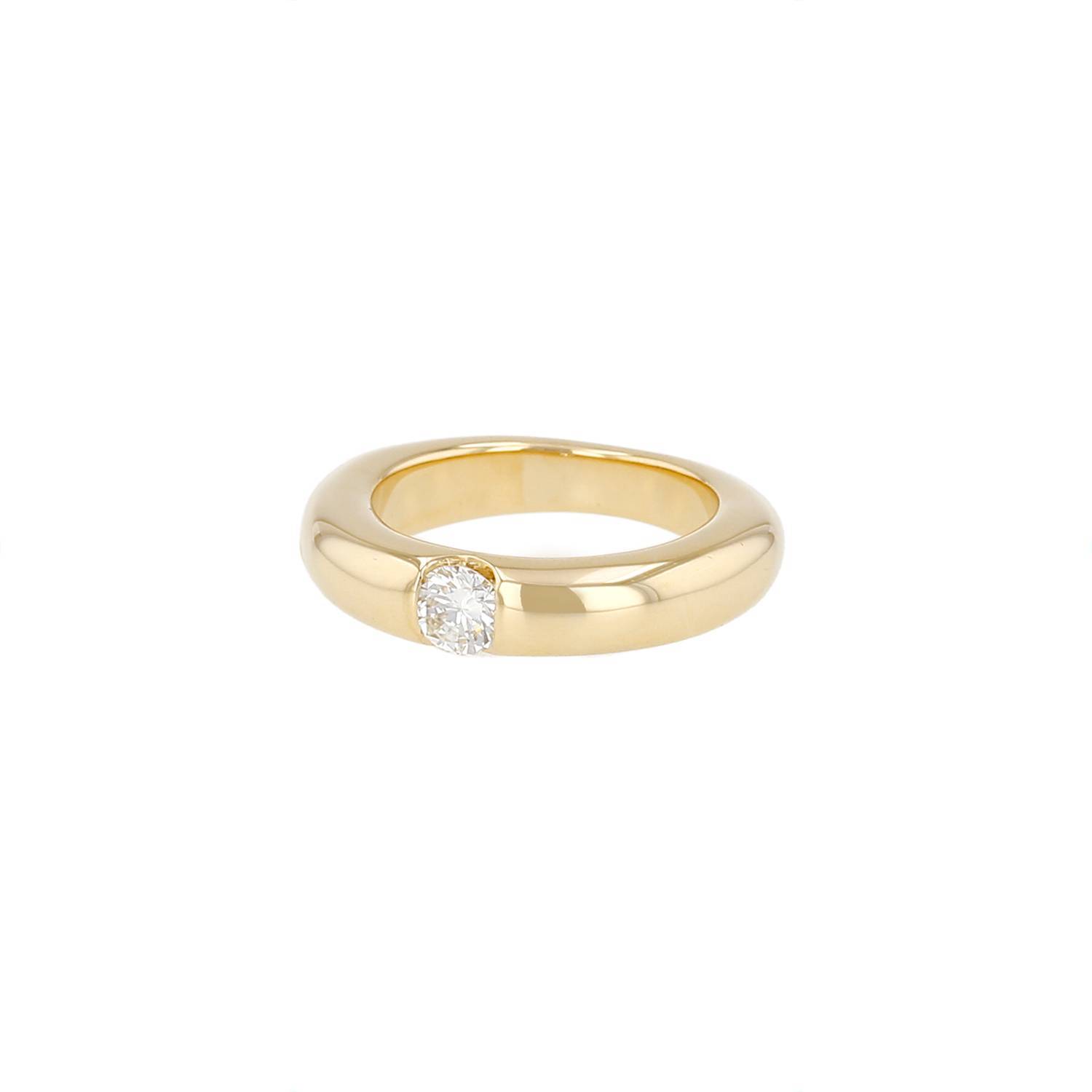 Bague Cartier or jaune diamant 0.45 carat occasion
