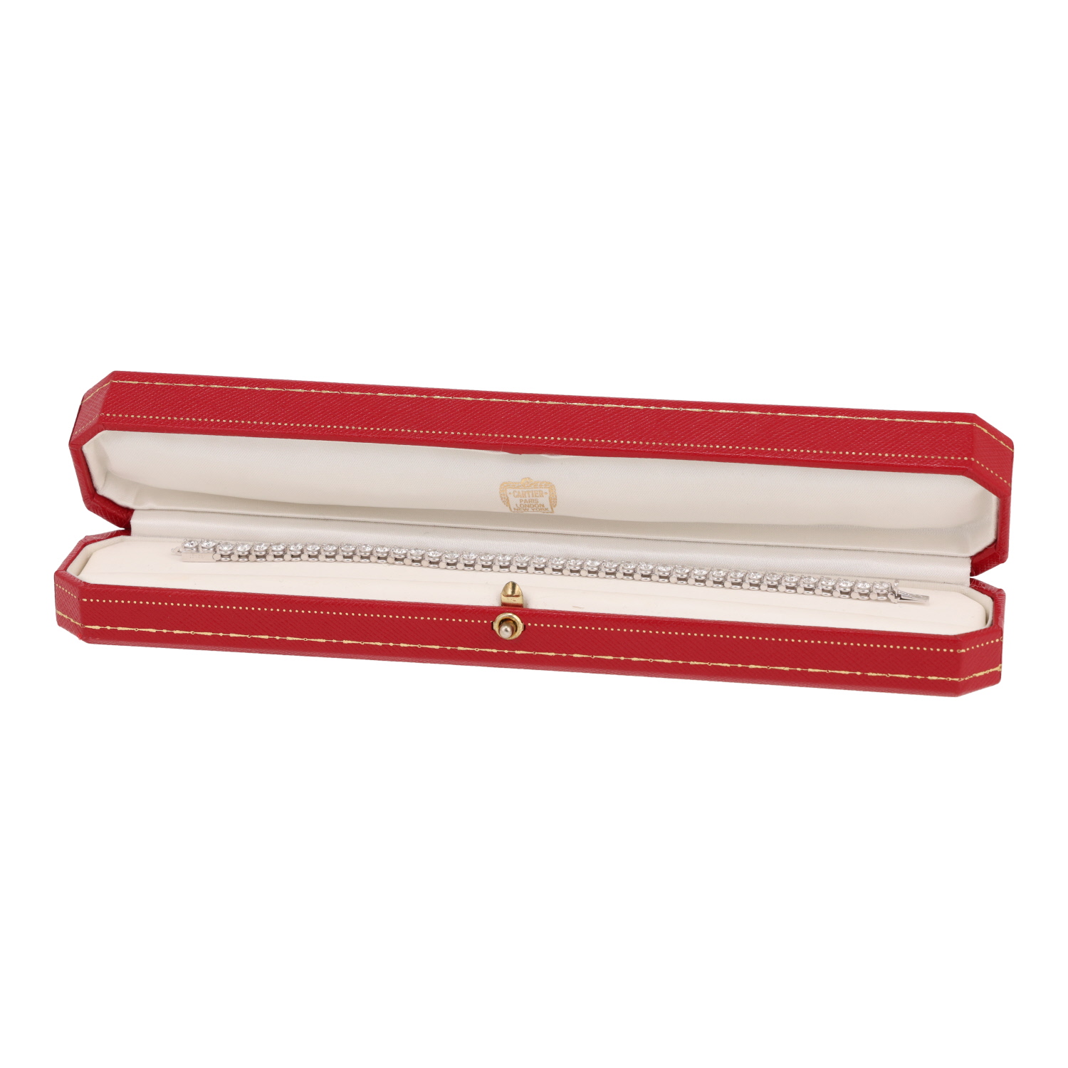 Cartier Lignes Essentielles bracelet in platinium and diamonds