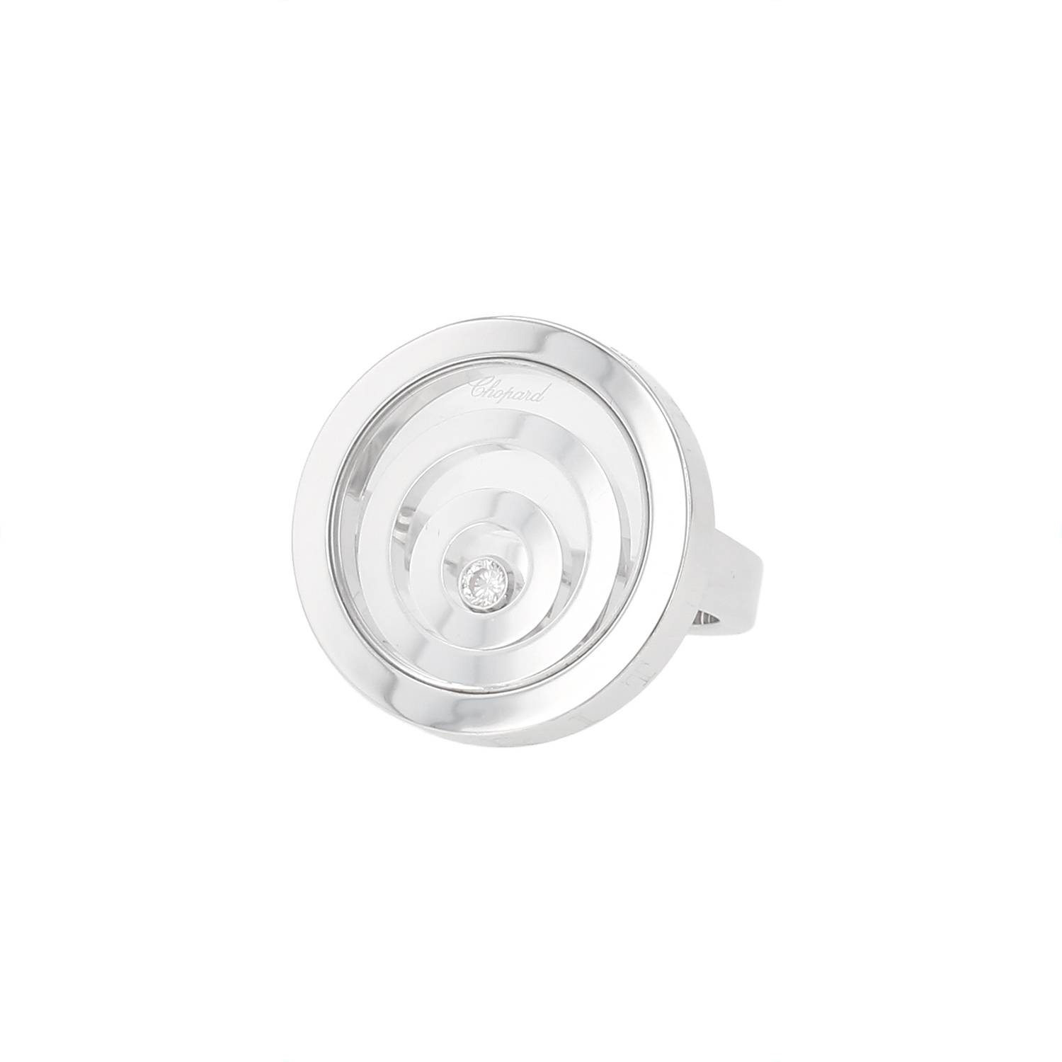 Bague Chopard Happy Spirit Diamant Or Blanc Occasion