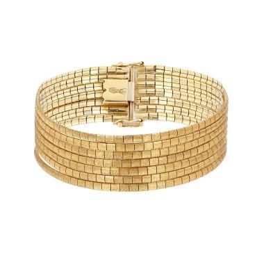 Brazalete época años 70 Vintage  de oro amarillo