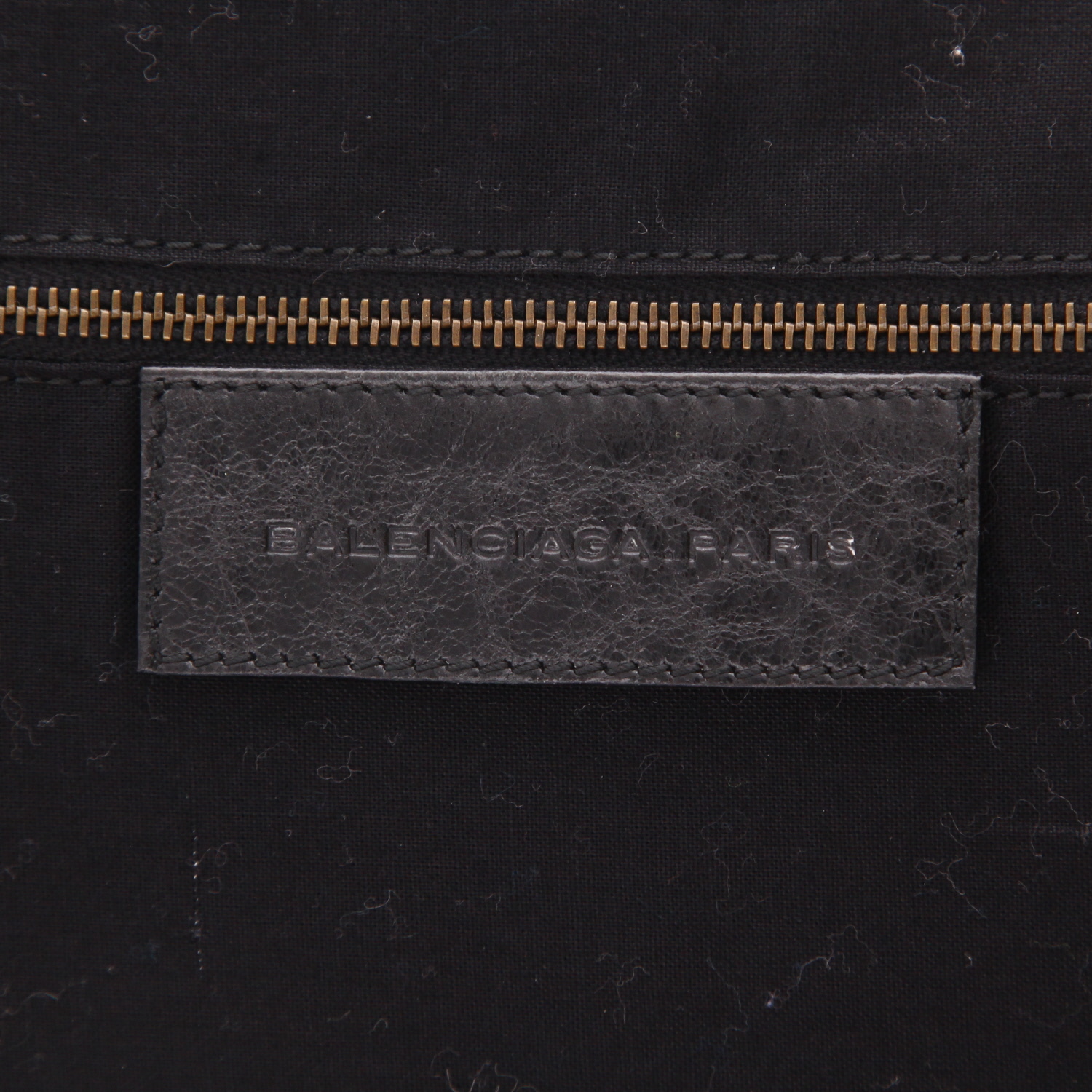Balenciaga  Courrier XL shoulder bag  in black leather - Detail D2