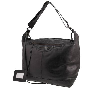 Borsa a spalla Balenciaga  Courrier XL in pelle nera