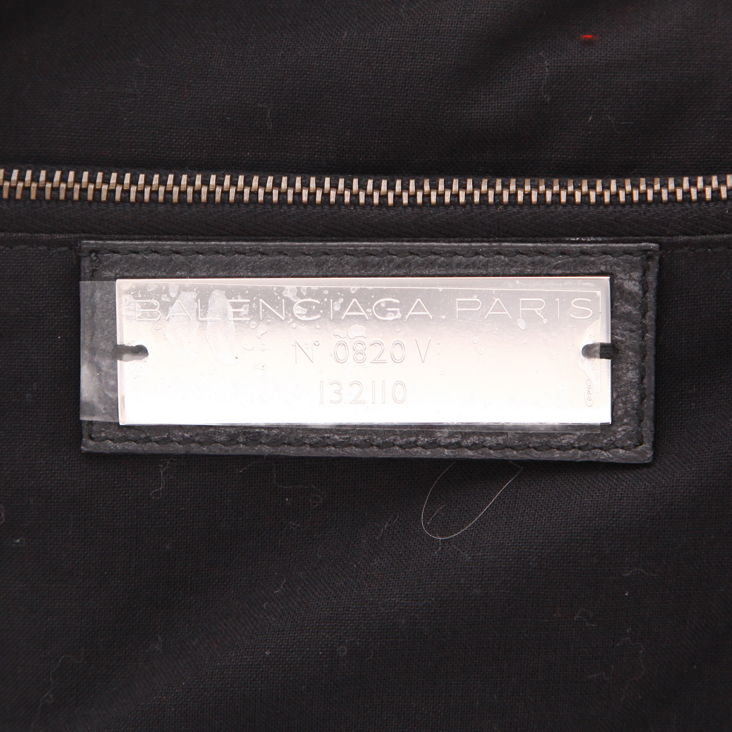 Bolso de mano Balenciaga  City en cuero usado negro - Detail D2