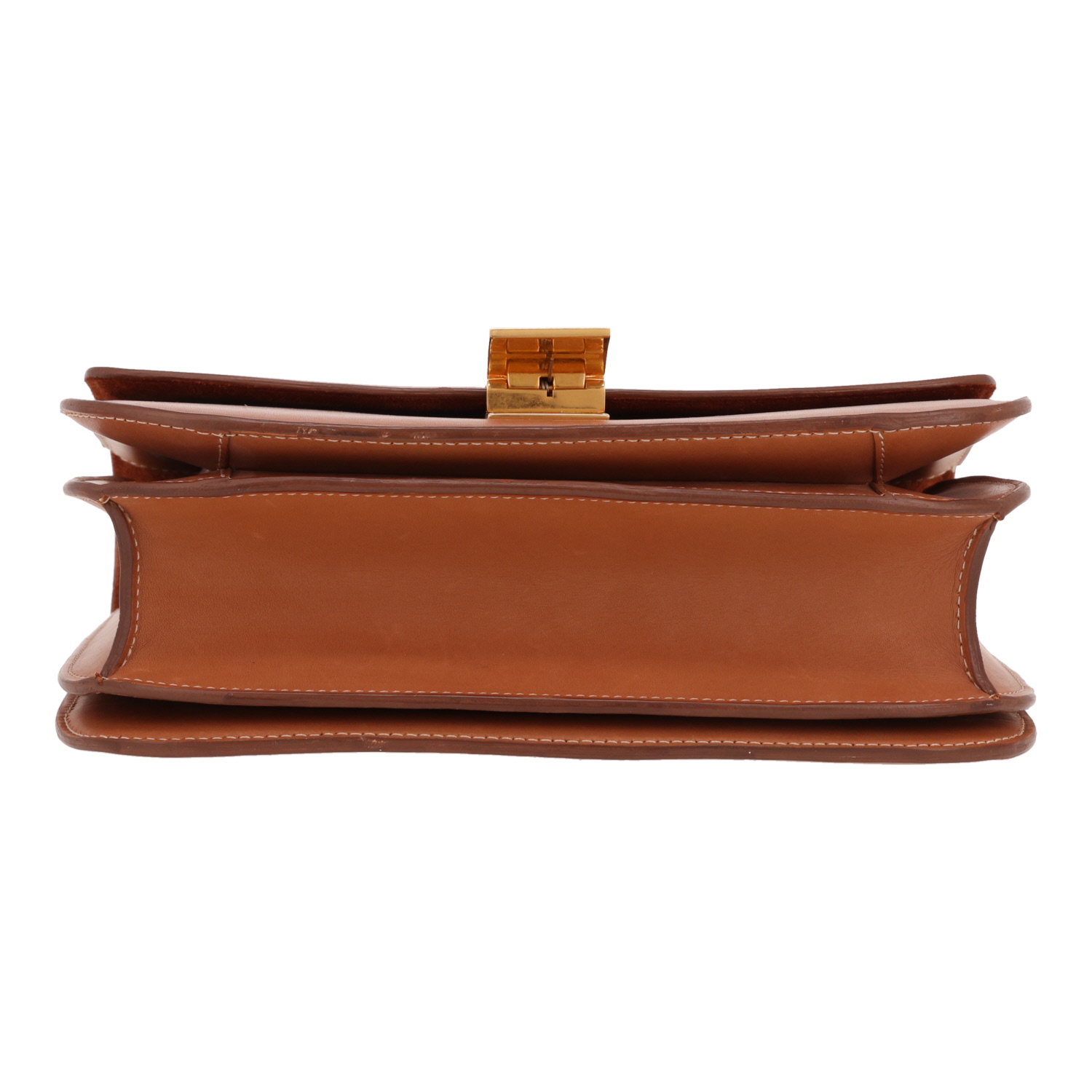 Bolso bandolera Celine  Classic Box en cuero box marrón - Detail D1