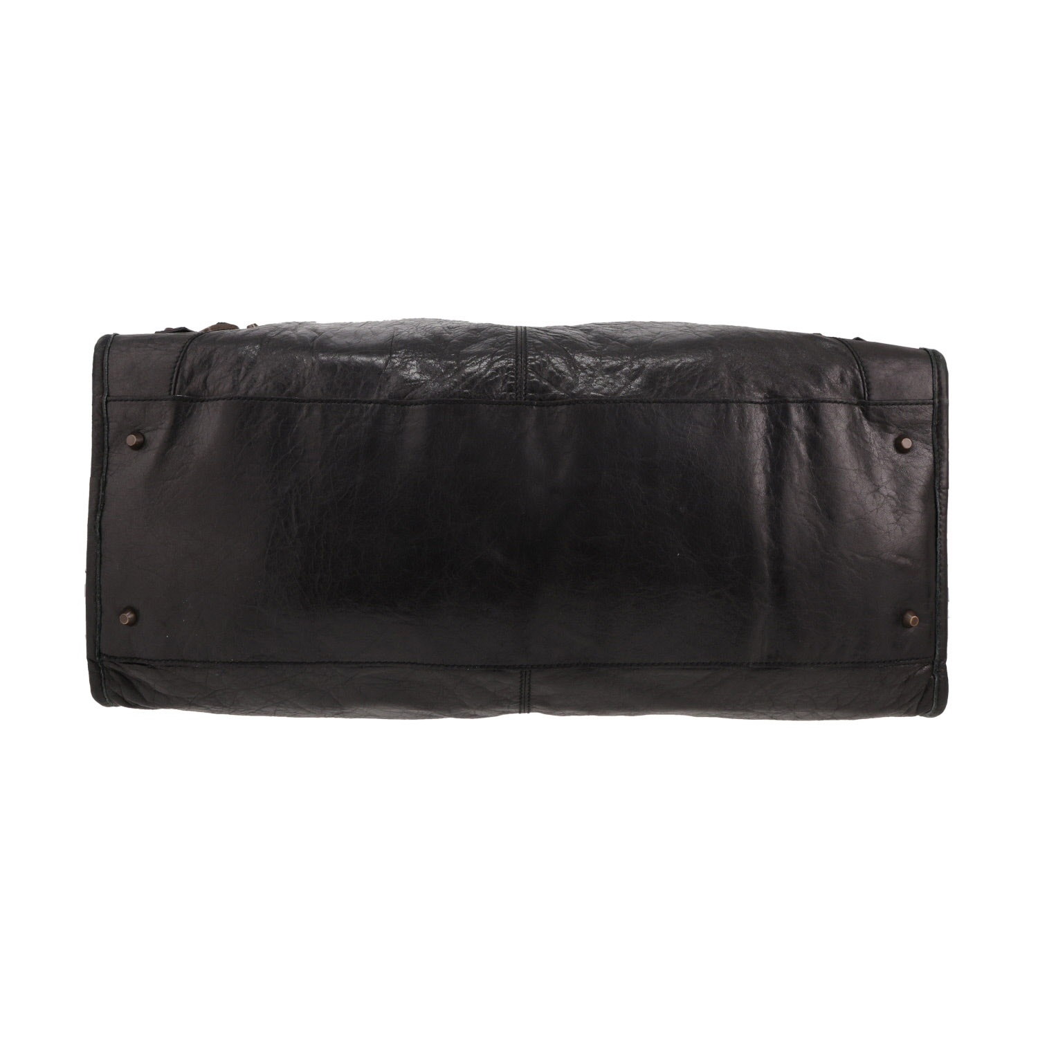 Bolso de mano Balenciaga  City modelo grande  en cuero usado negro - Detail D1