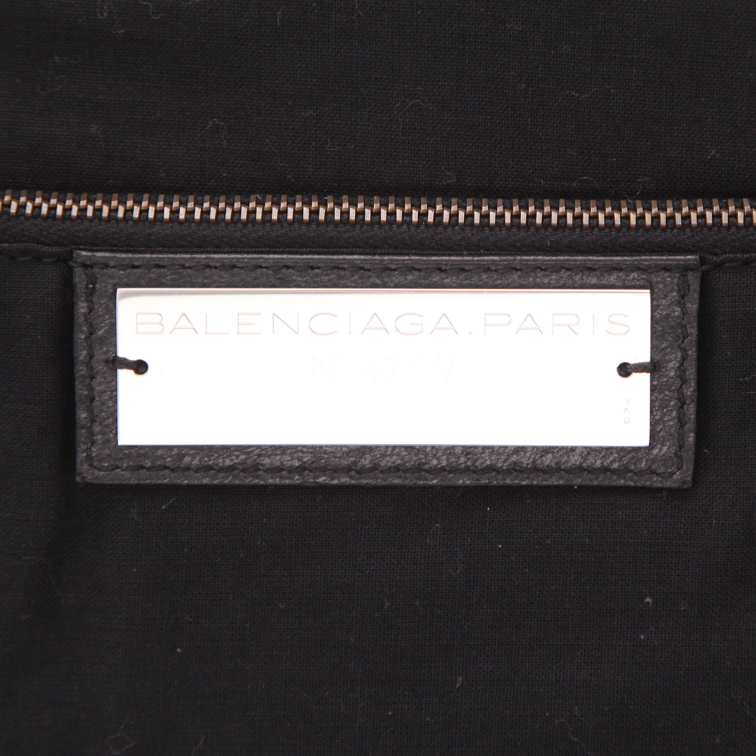Borsa Balenciaga  City modello grande  in pelle invecchiata nera - Detail D2