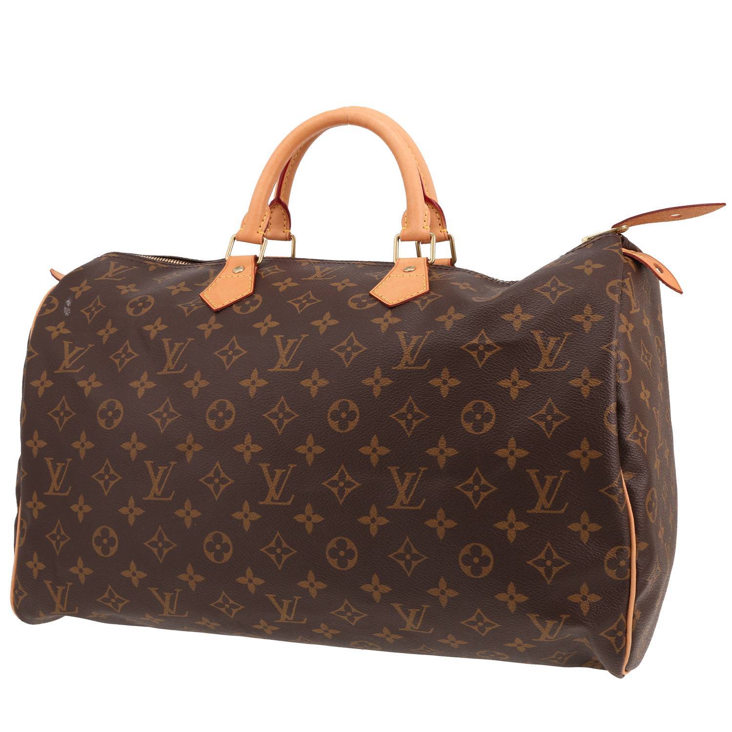 Louis Vuitton Speedy 40 Monogram Marron Occasion Louis Vuitton Speedy 40 Monogram Marron Occasion