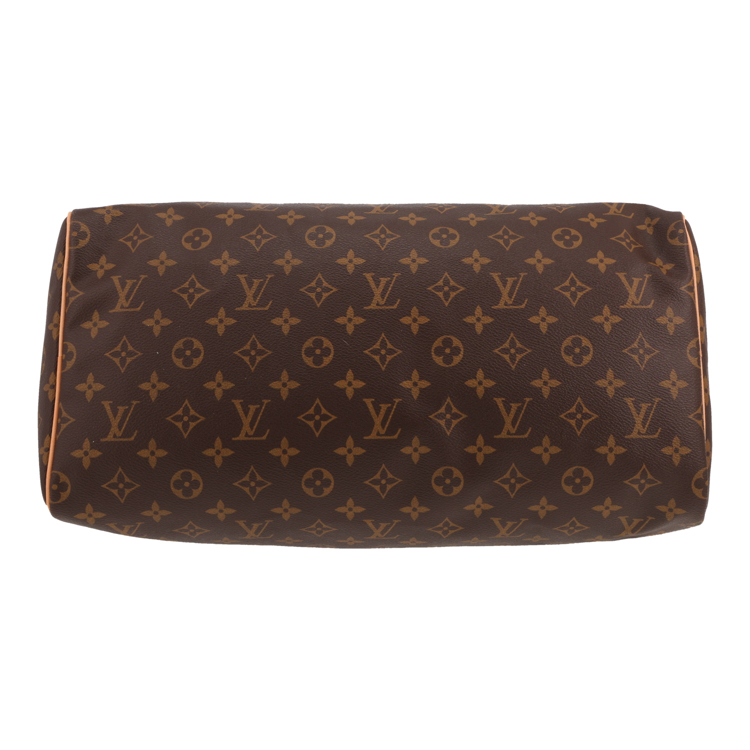Sac à main Louis Vuitton  Speedy 40 en toile monogram marron et cuir naturel - Detail D1