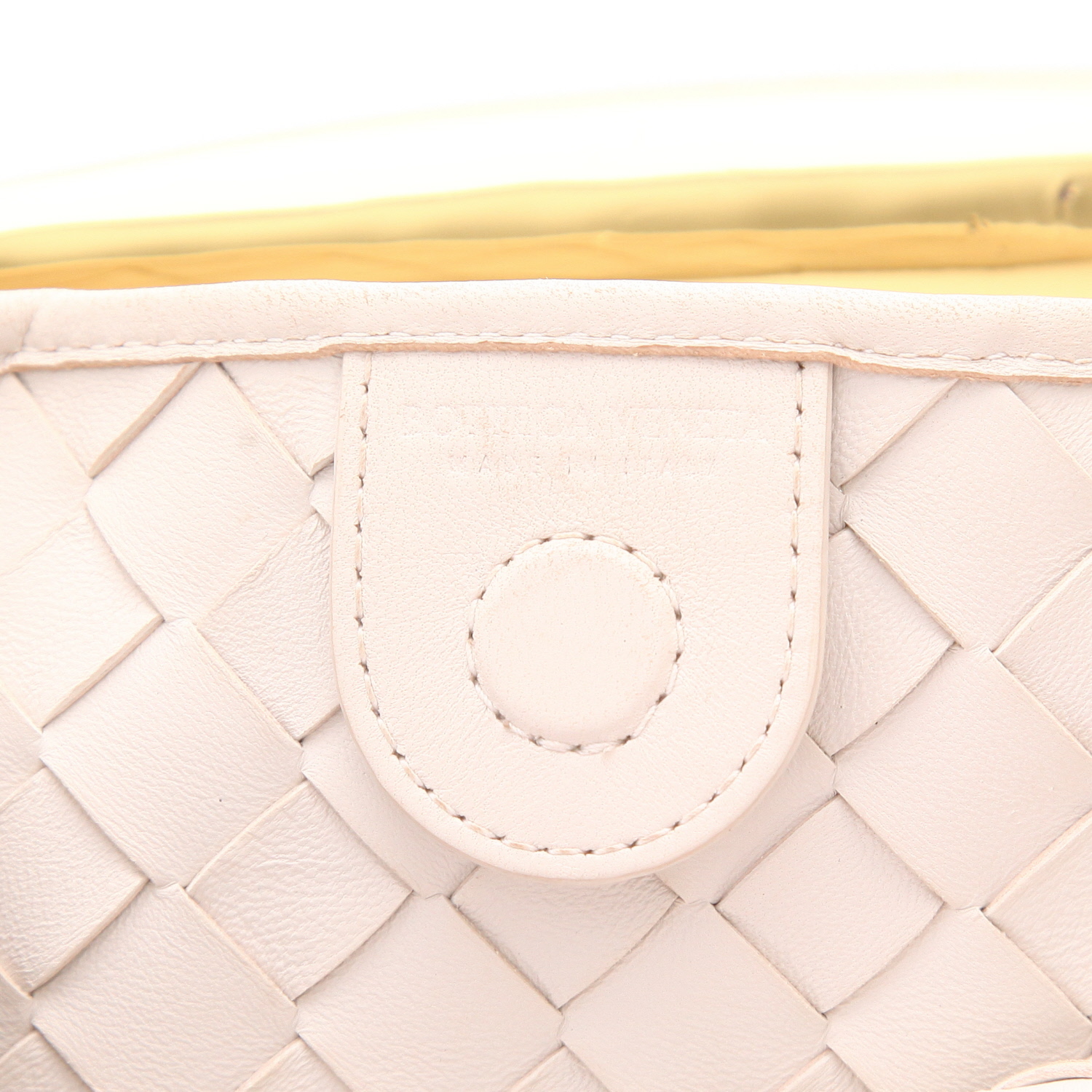 Bolso de mano Bottega Veneta  Sardine en cuero intrecciato crudo - Detail D2