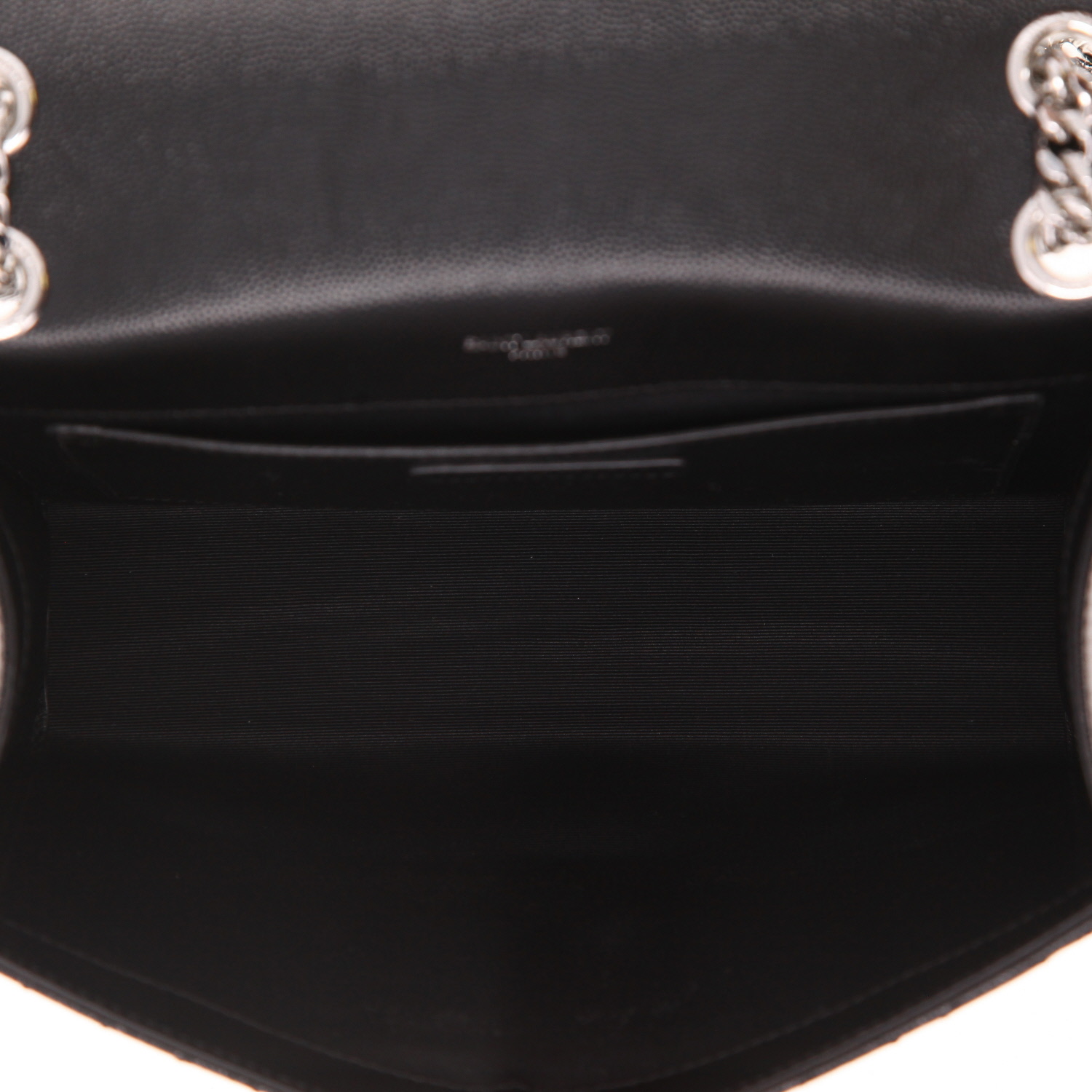 Borsa a tracolla Saint Laurent  Envelope in pelle martellata nera - Detail D3