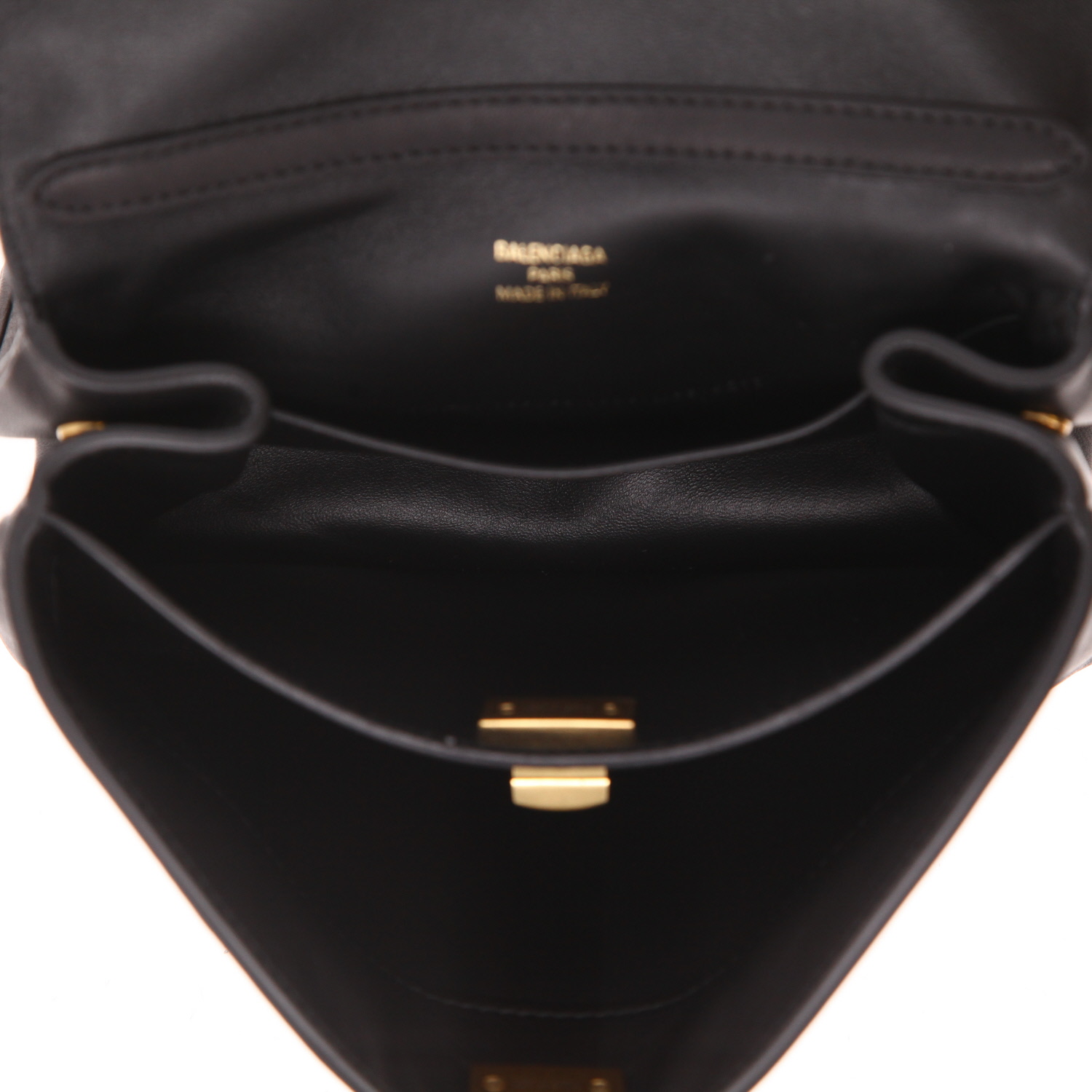 Balenciaga  Rodeo mini  shoulder bag  in black leather - Detail D3