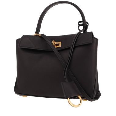 Balenciaga  Rodeo mini  shoulder bag  in black leather