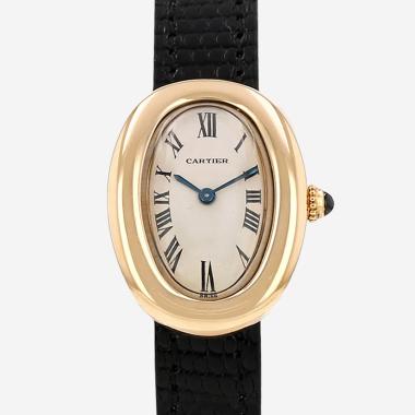 Montre Cartier Baignoire petit modèle  en or jaune Ref: Cartier - 3827  Vers 1990