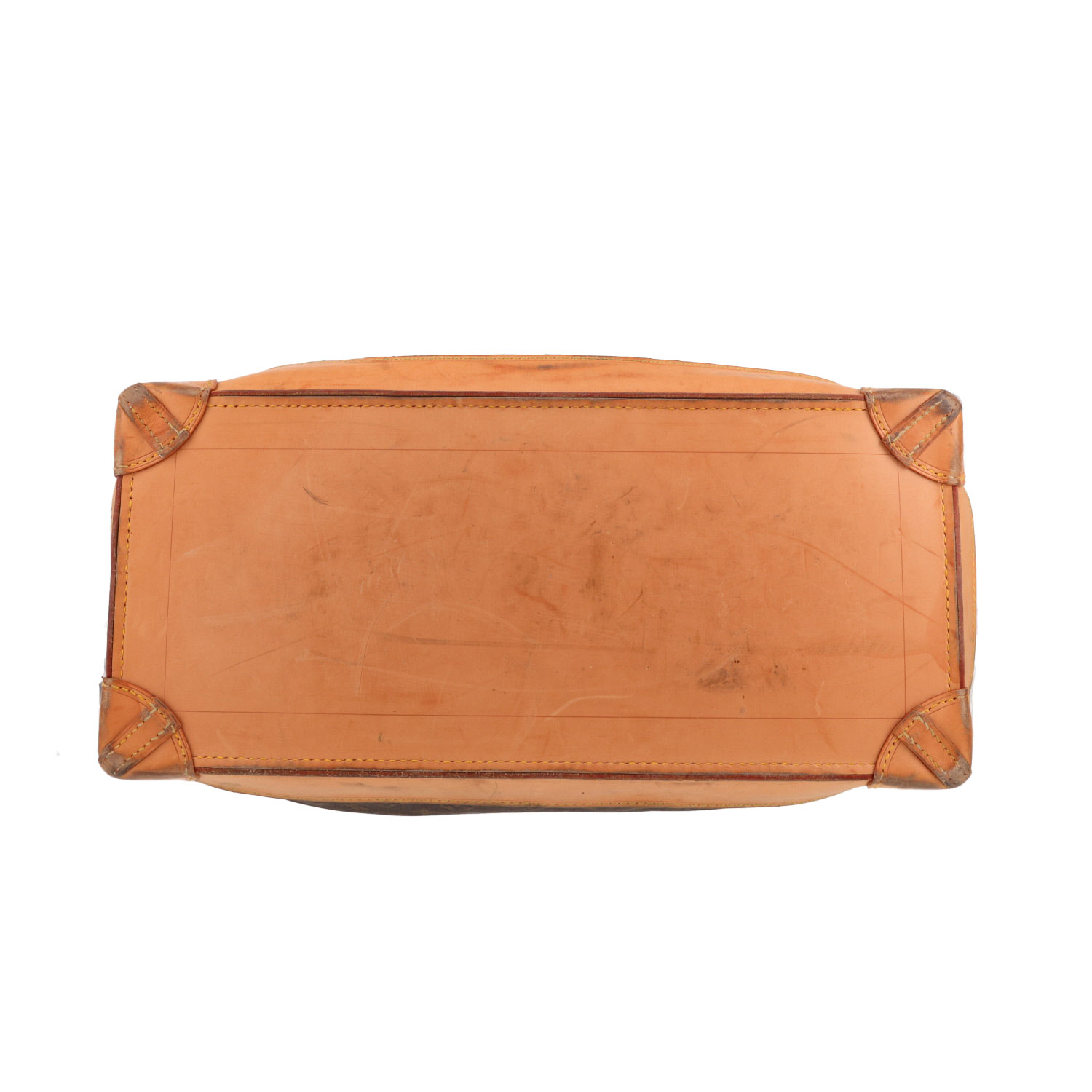 Bolsa de viaje Louis Vuitton  Steamer Bag en lona Monogram marrón y cuero natural - Detail D1