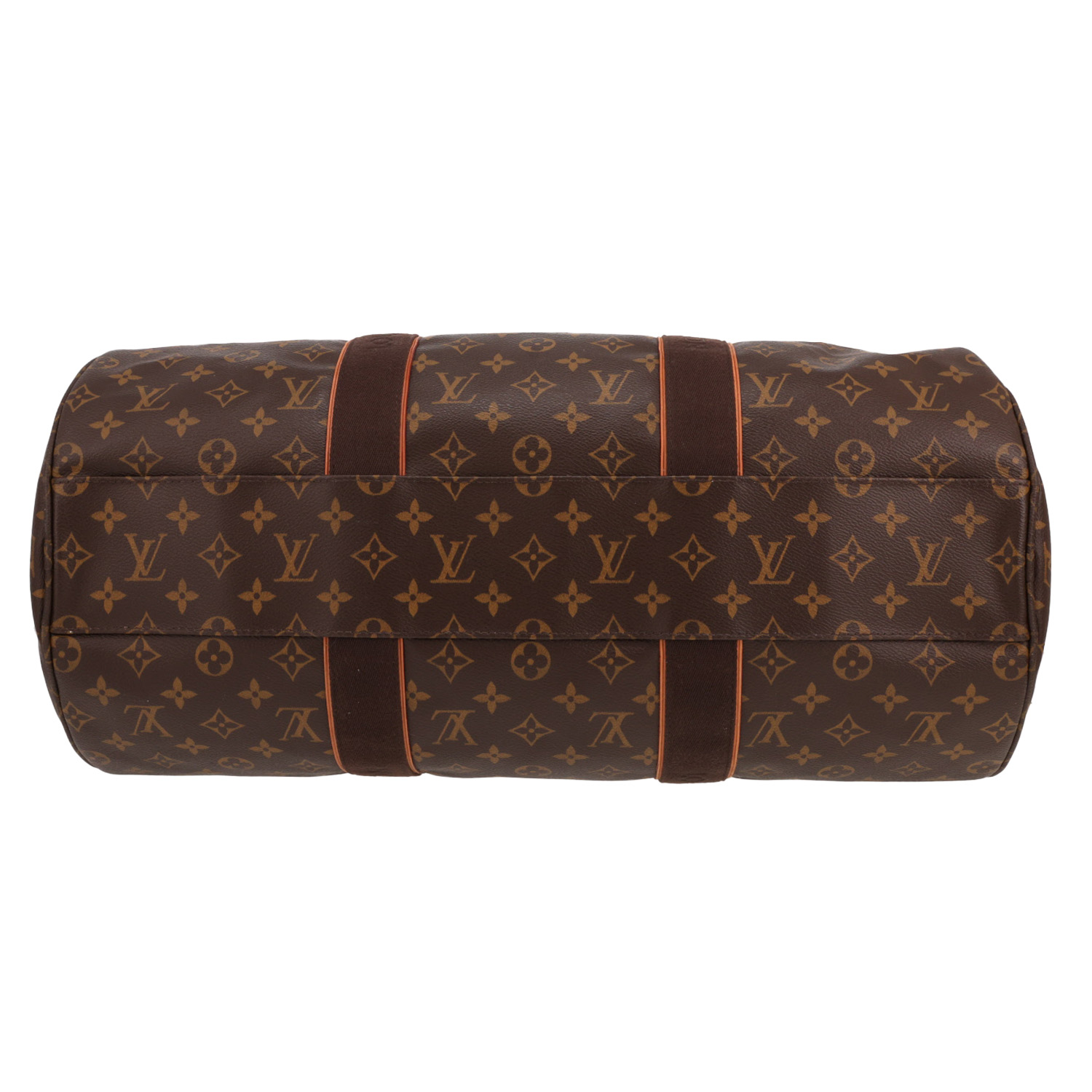 Louis Vuitton  Polochon travel bag  in brown monogram canvas - Detail D1