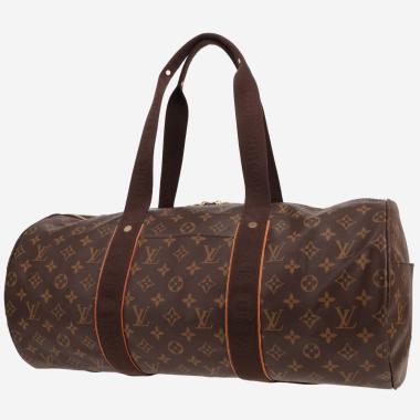 Sac de voyage Louis Vuitton  Polochon en toile monogram marron