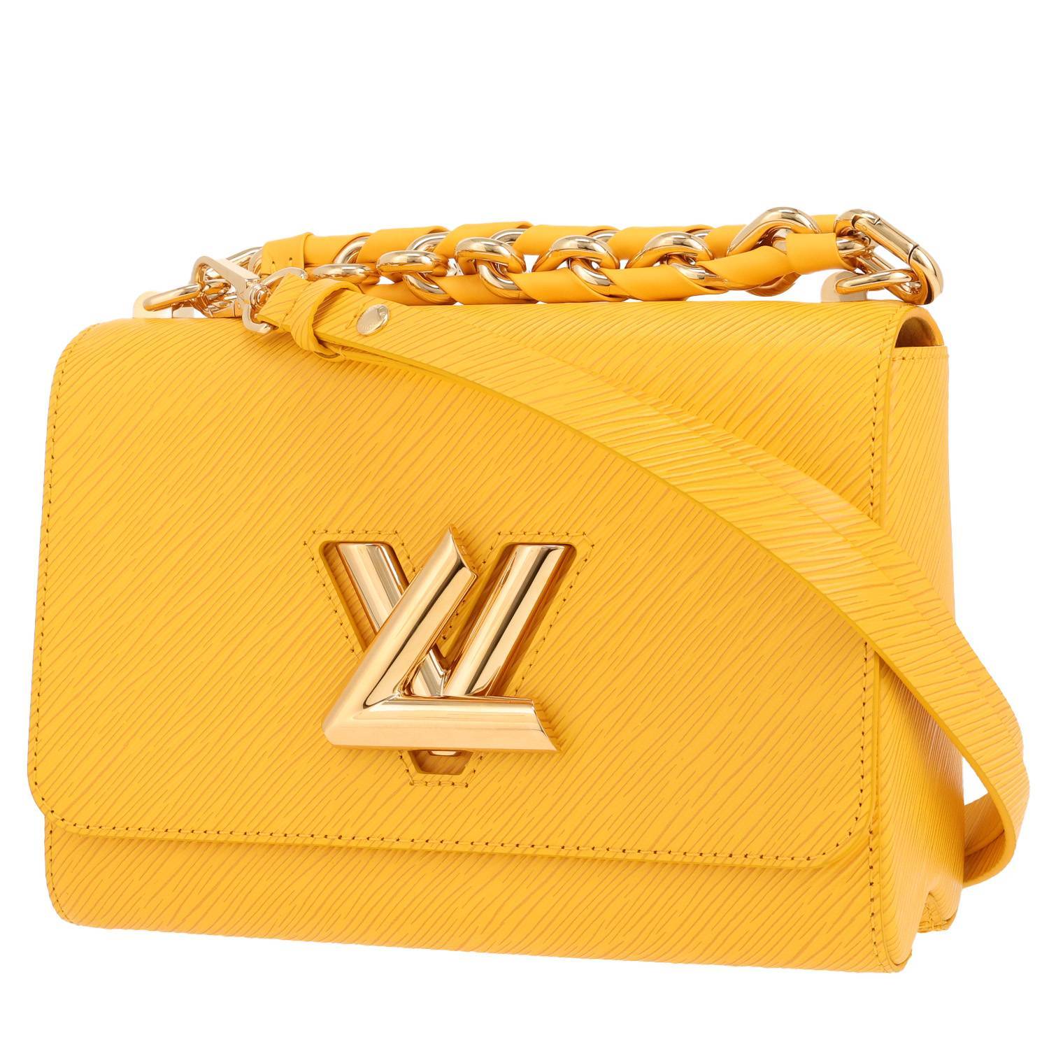 Louis Vuitton Twist Cuir Épi Jaune – Sac Occasion Louis Vuitton Twist Cuir Épi Jaune – Sac Occasion