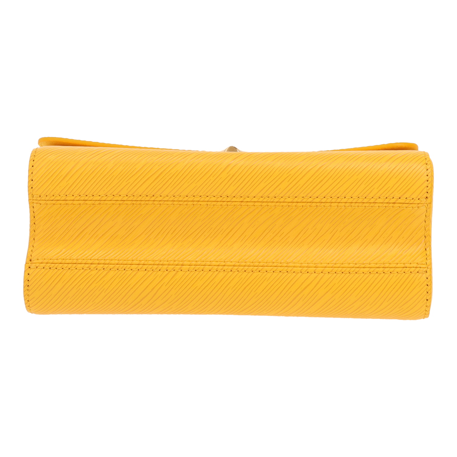 Sac à main Louis Vuitton  Twist en cuir épi jaune - Detail D1