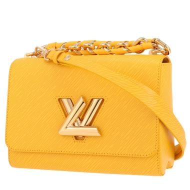 Bolso de mano Louis Vuitton  Twist en cuero Epi amarillo