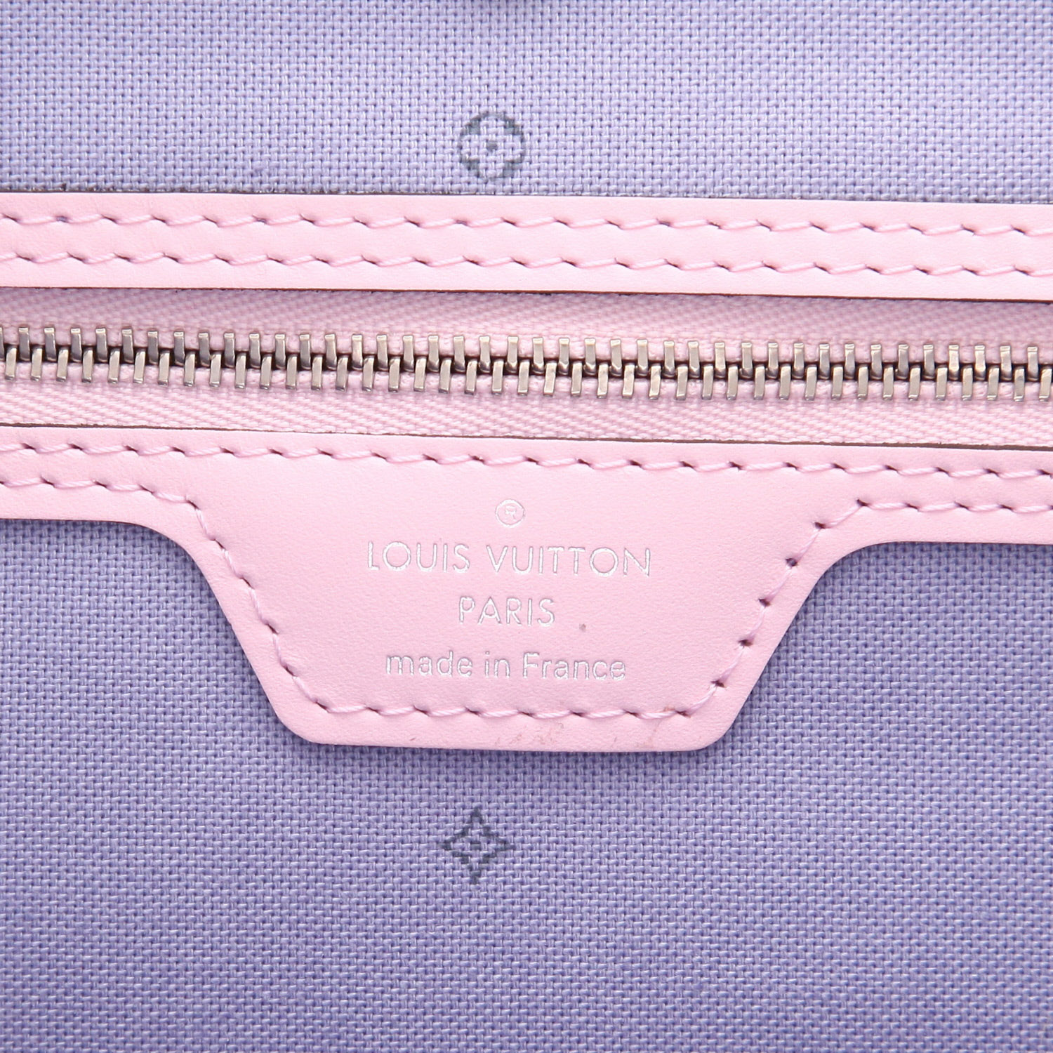 Louis Vuitton  Neverfull Editions Limitées shopping bag  in pink, purple, blue and yellow monogram canvas  and pink leather - Detail D2