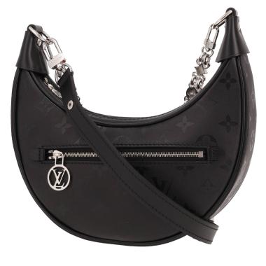 Bolso de mano Louis Vuitton  Loop Hobo en cuero Monogram negro