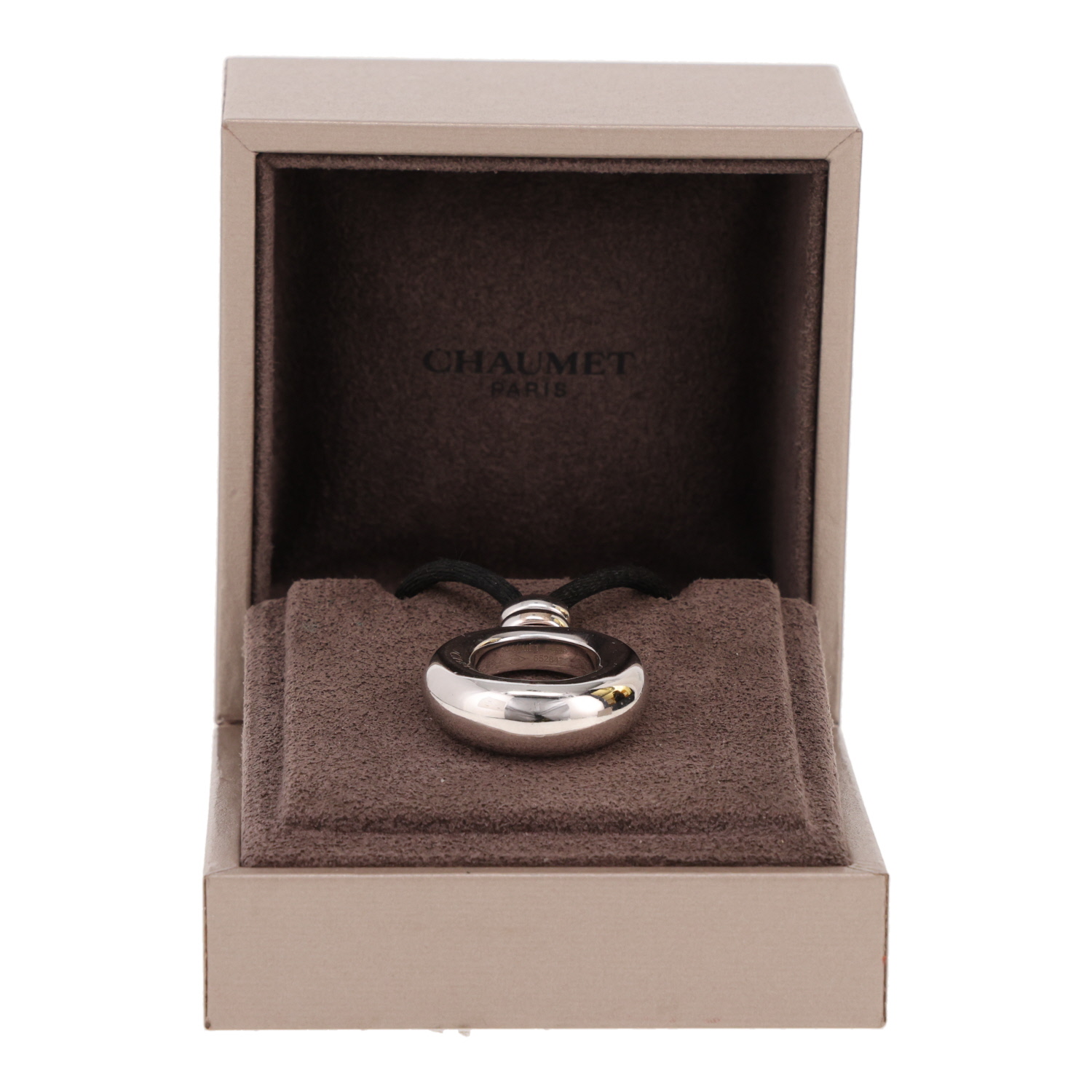 Pendentif Chaumet Anneau en or blanc - Detail D2