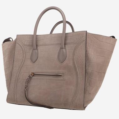 Celine  Phantom shopping bag  in grey leather