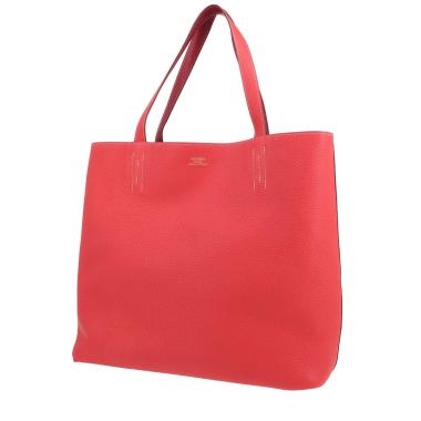 Hermès  Double Sens shopping bag  in pink Jaipur and burgundy togo leather