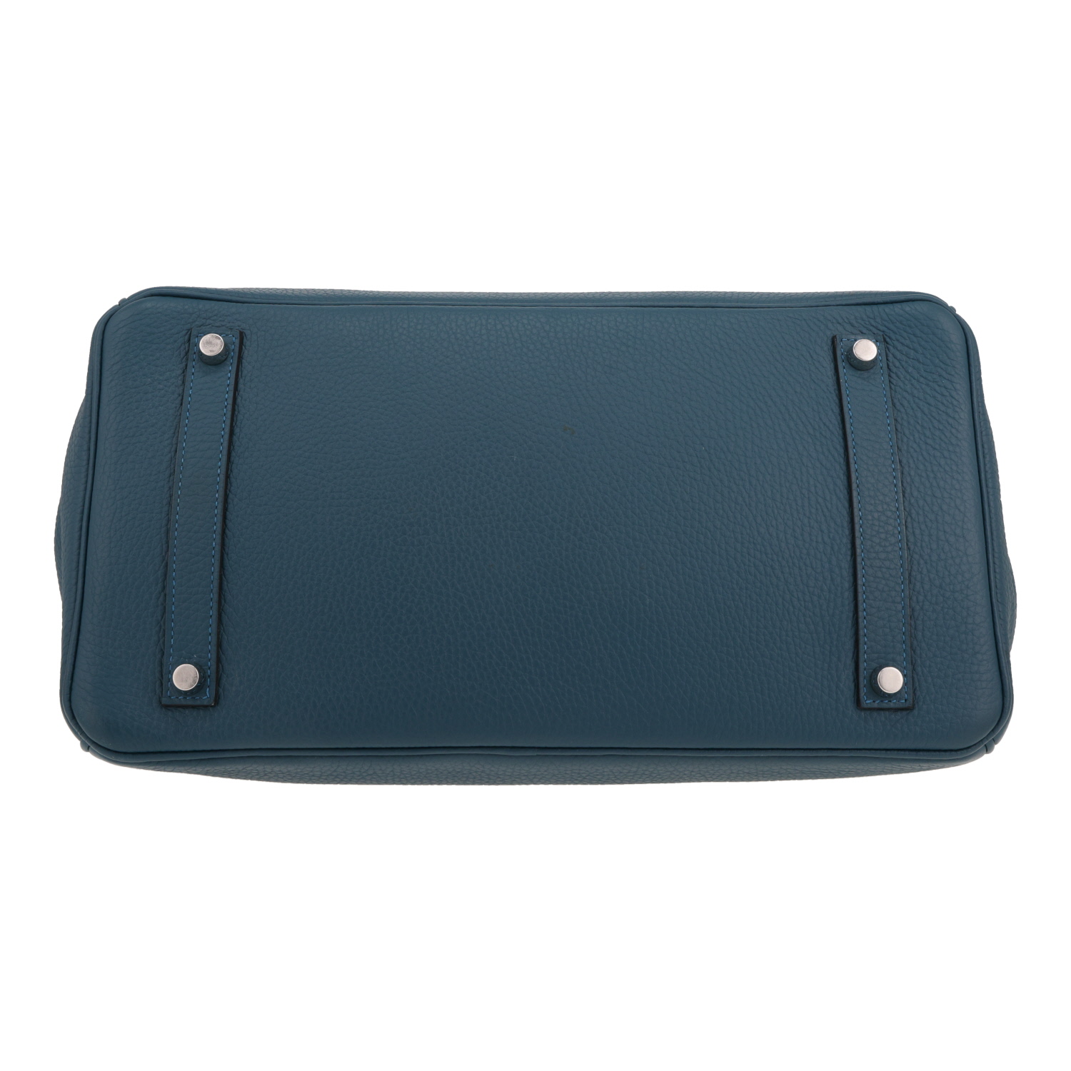 Sac à main Hermès  Birkin 35 cm en cuir togo bleu-canard - Detail D1