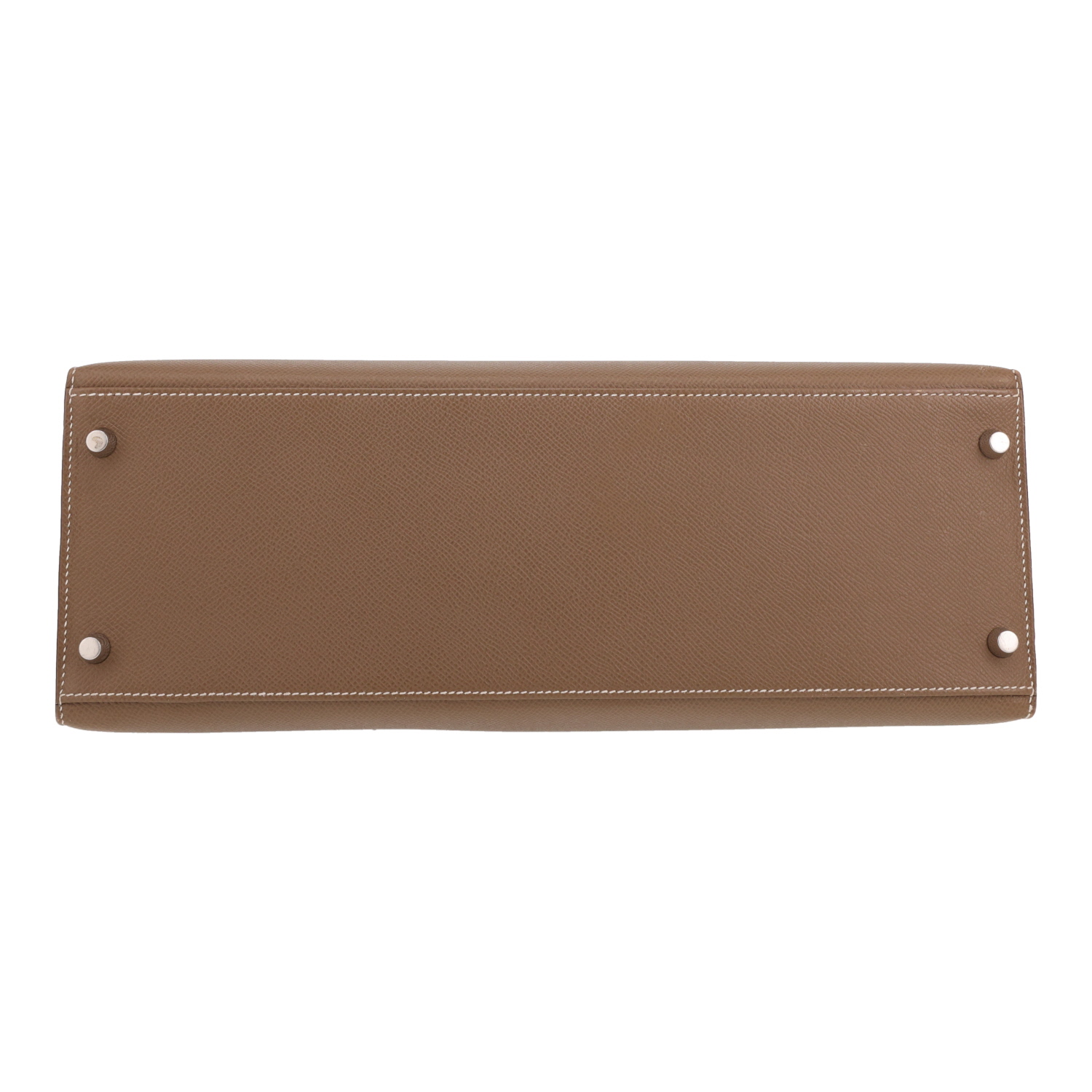 Hermès  Kelly 35 cm handbag  in etoupe epsom leather - Detail D1