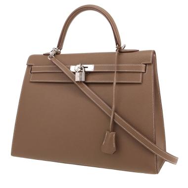 Hermès  Kelly 35 cm handbag  in etoupe epsom leather