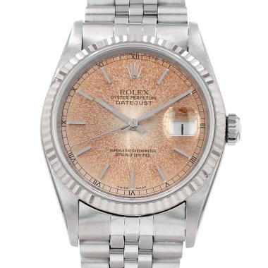 Montre Rolex Datejust cadran tropical, en or et acier Ref: Rolex - 16234  Vers 2000