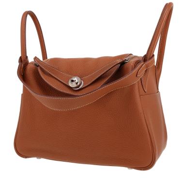 Sac à main Hermès  Lindy 30 cm en cuir togo gold
