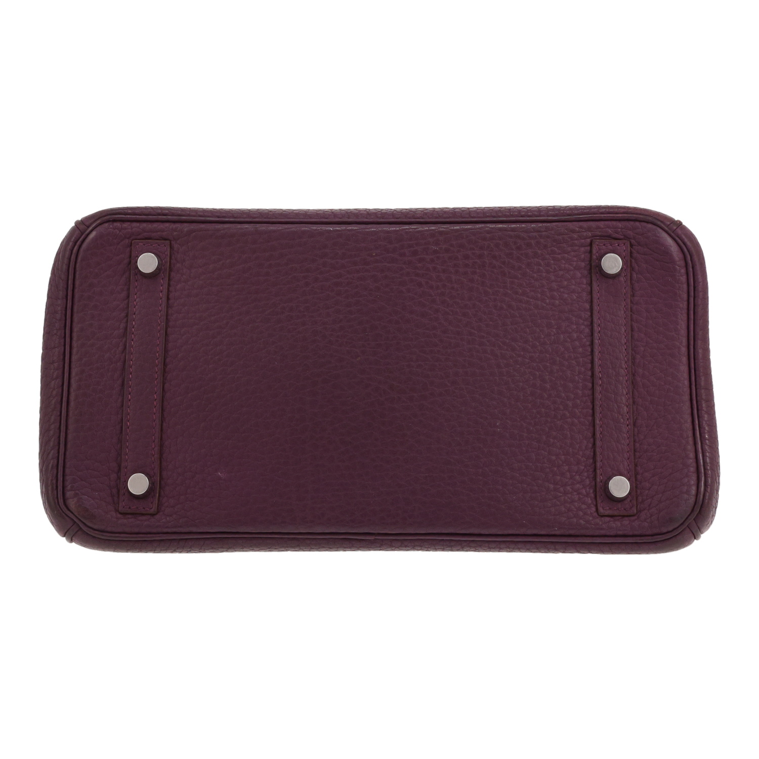 Borsa Hermès Birkin da 30 cm in pelle Fjord viola Cassis - Detail D1