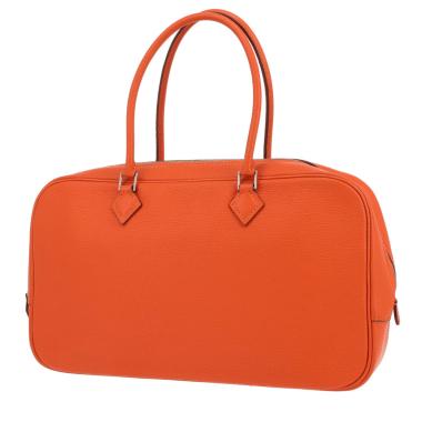 Hermès handbag  Plume in orange Mysore leather