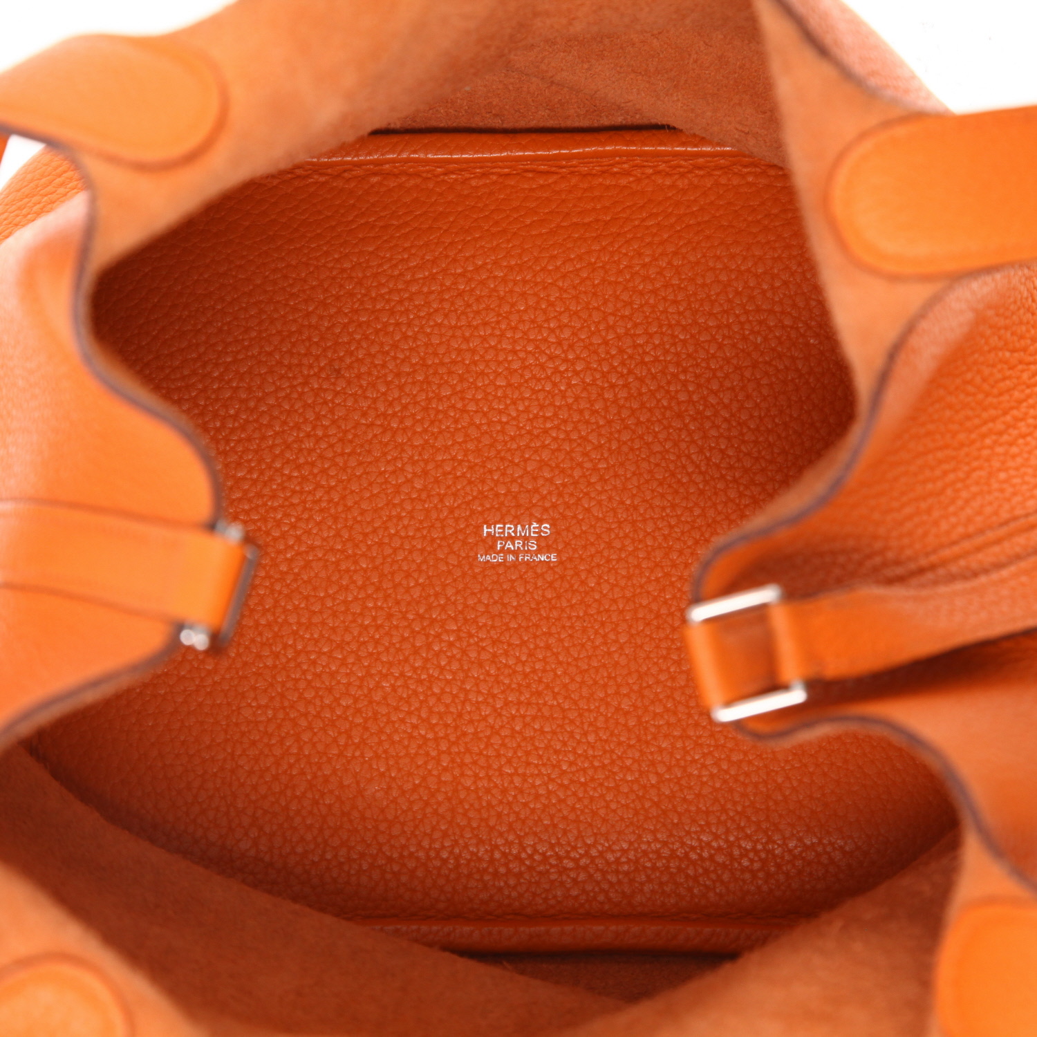 Borsa Hermès  Picotin 22 cm in pelle togo arancione - Detail D3