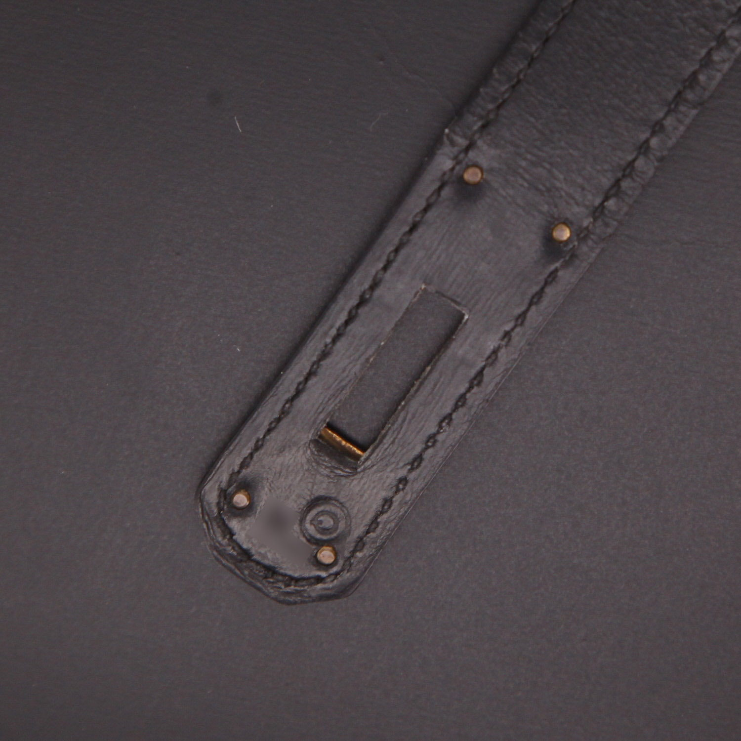 Bolso Hermès Kelly de 32 cm, de piel negra tipo «box» - Detail D4