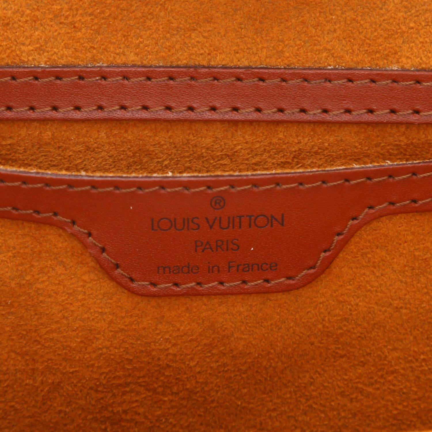 Sac à main Louis Vuitton  Saint Jacques en cuir épi marron - Detail D2