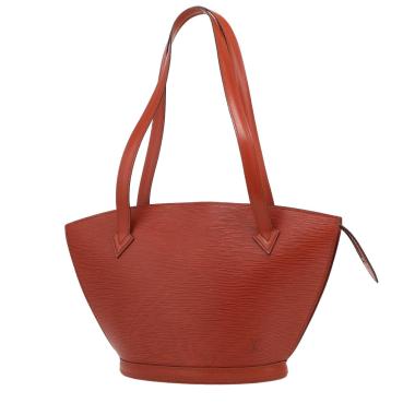 Sac à main Louis Vuitton  Saint Jacques en cuir épi marron