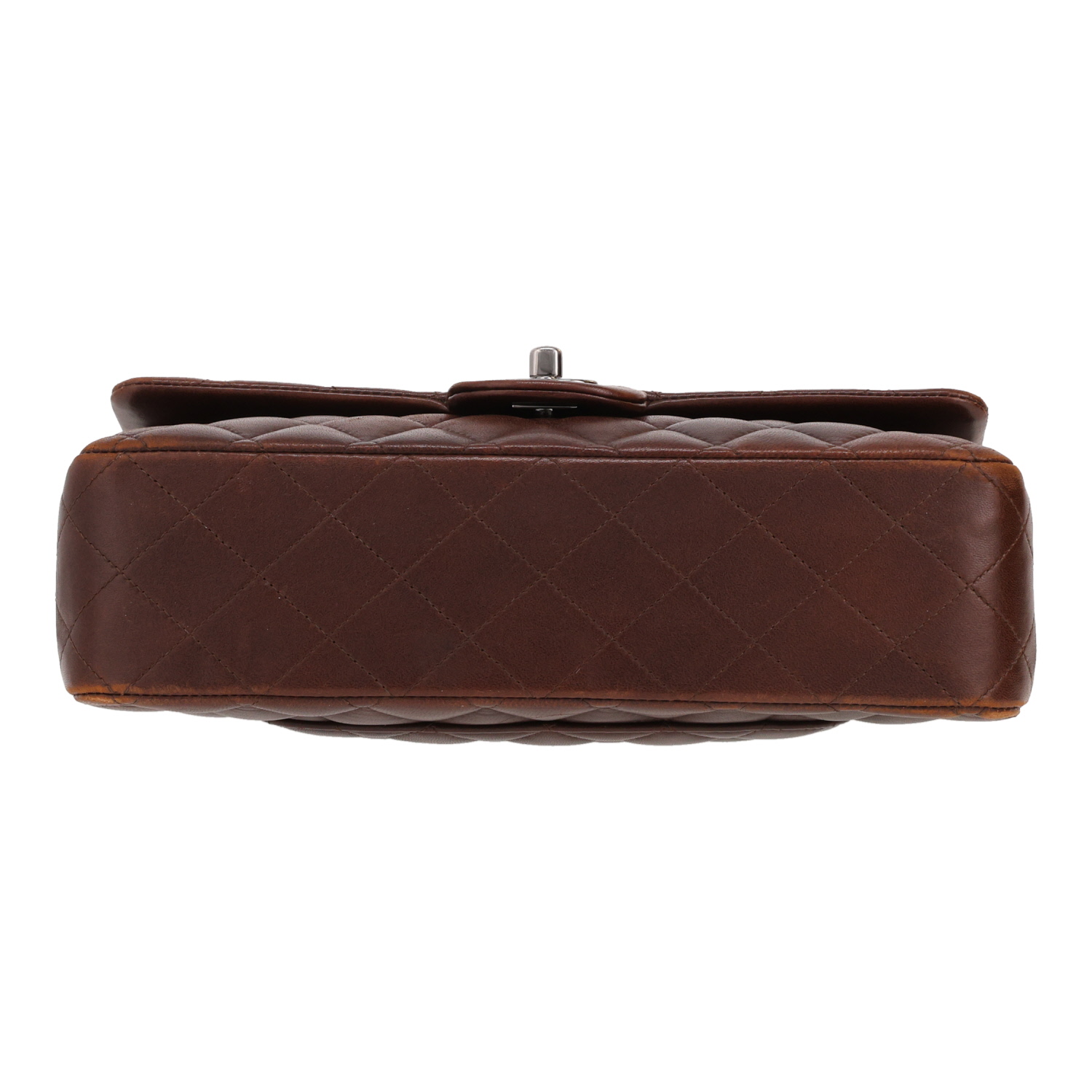 Borsa Chanel  Timeless Classic in pelle trapuntata marrone - Detail D1