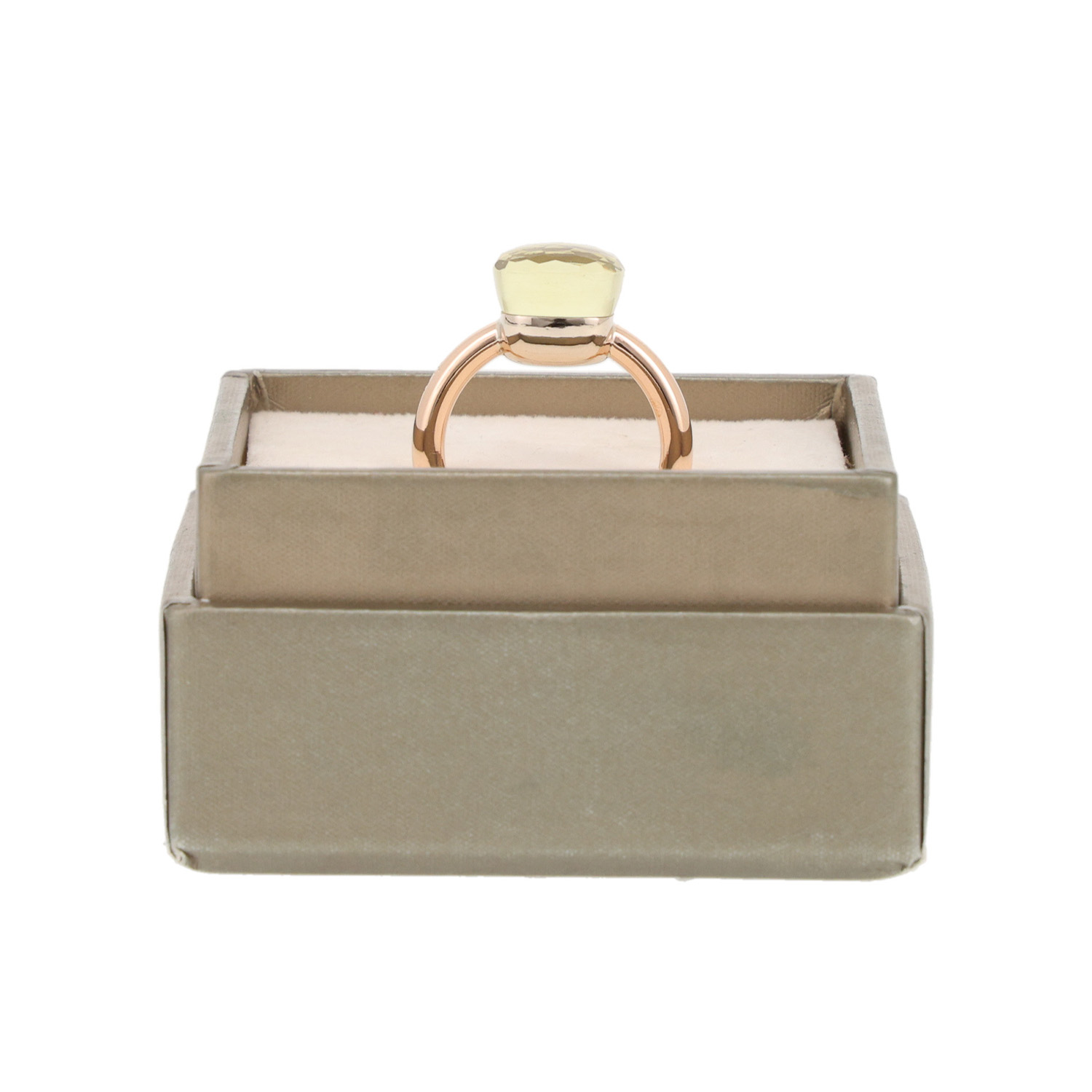 Anello Pomellato Nudo Classic in oro rosa e quarzo verde - Detail D2