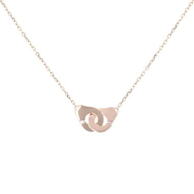 Collier Dinh Van Menottes R8 en or rose