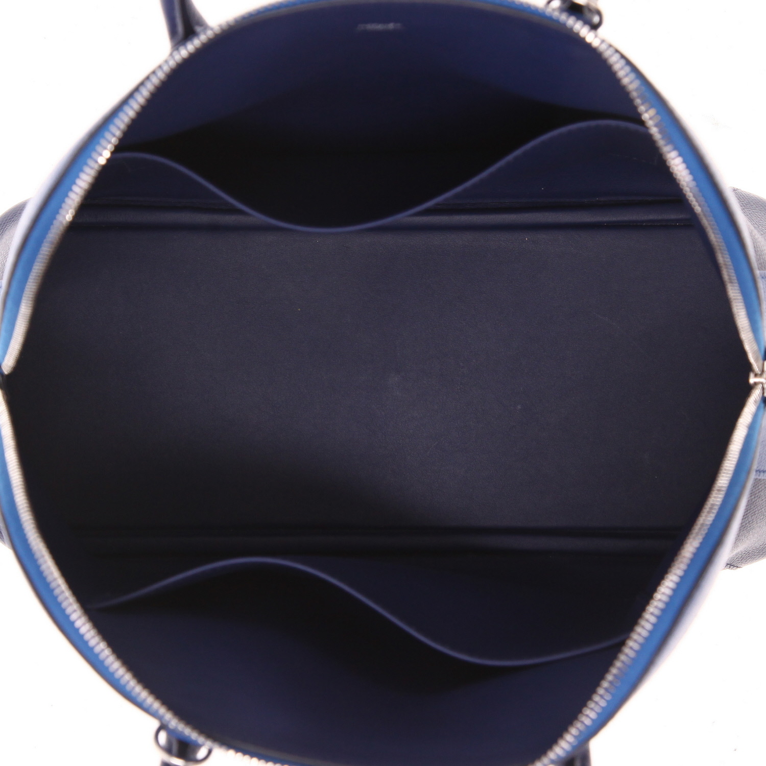 Borsa Hermès  Bolide Rainbow in pelle Epsom Bleu France, blu Zaffiro e Rouge Sellier - Detail D3