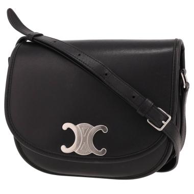 Borsa a tracolla Celine  Triomphe in pelle nera