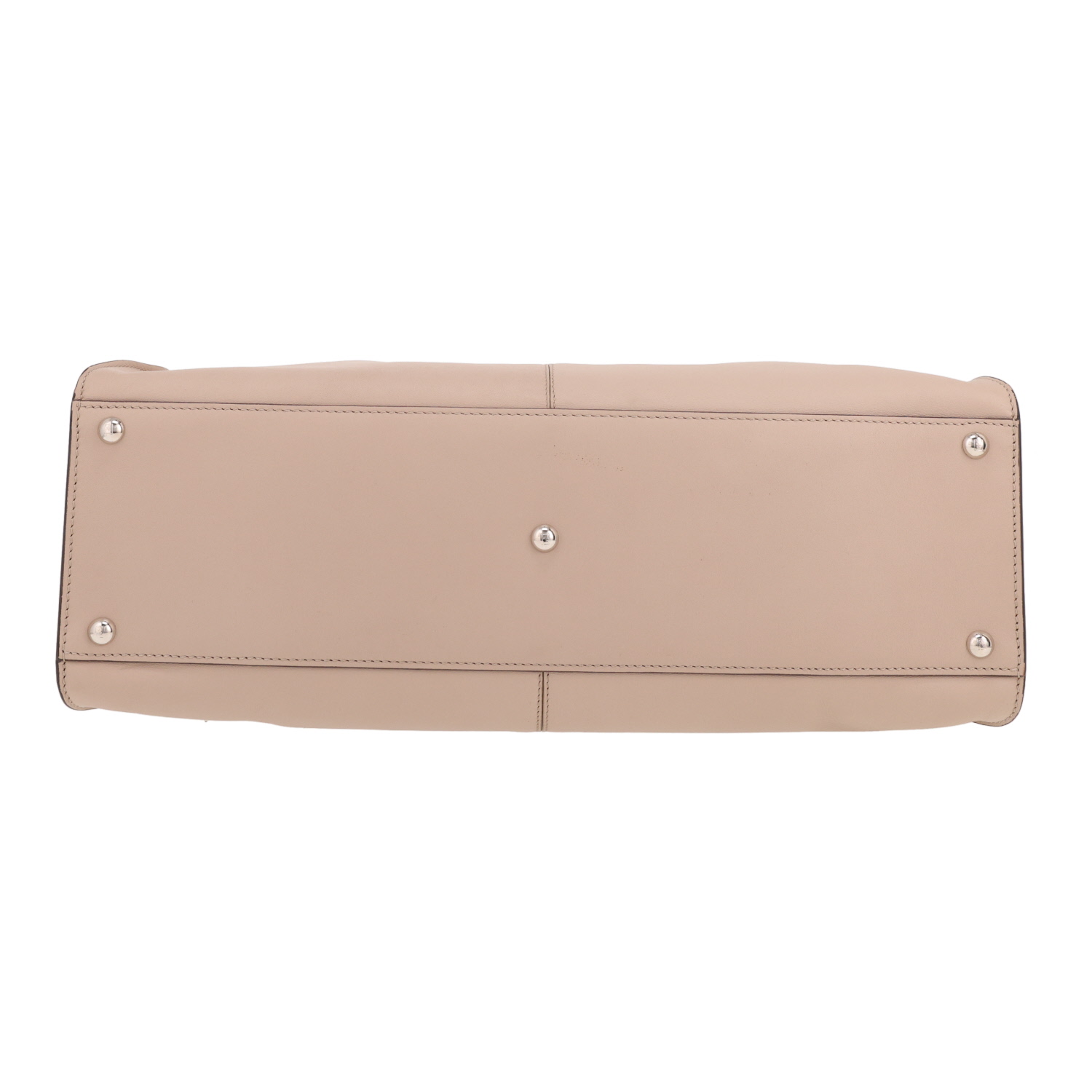 Sac à main Fendi  X-Lite en cuir lisse beige - Detail D1