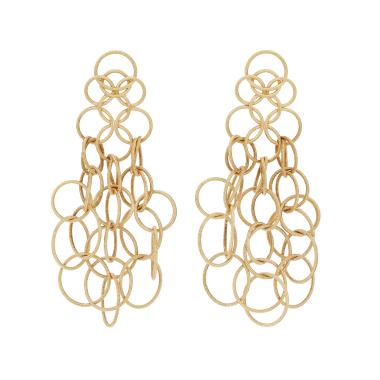 Paire de boucles d'oreilles Buccellati Hawai en or jaune